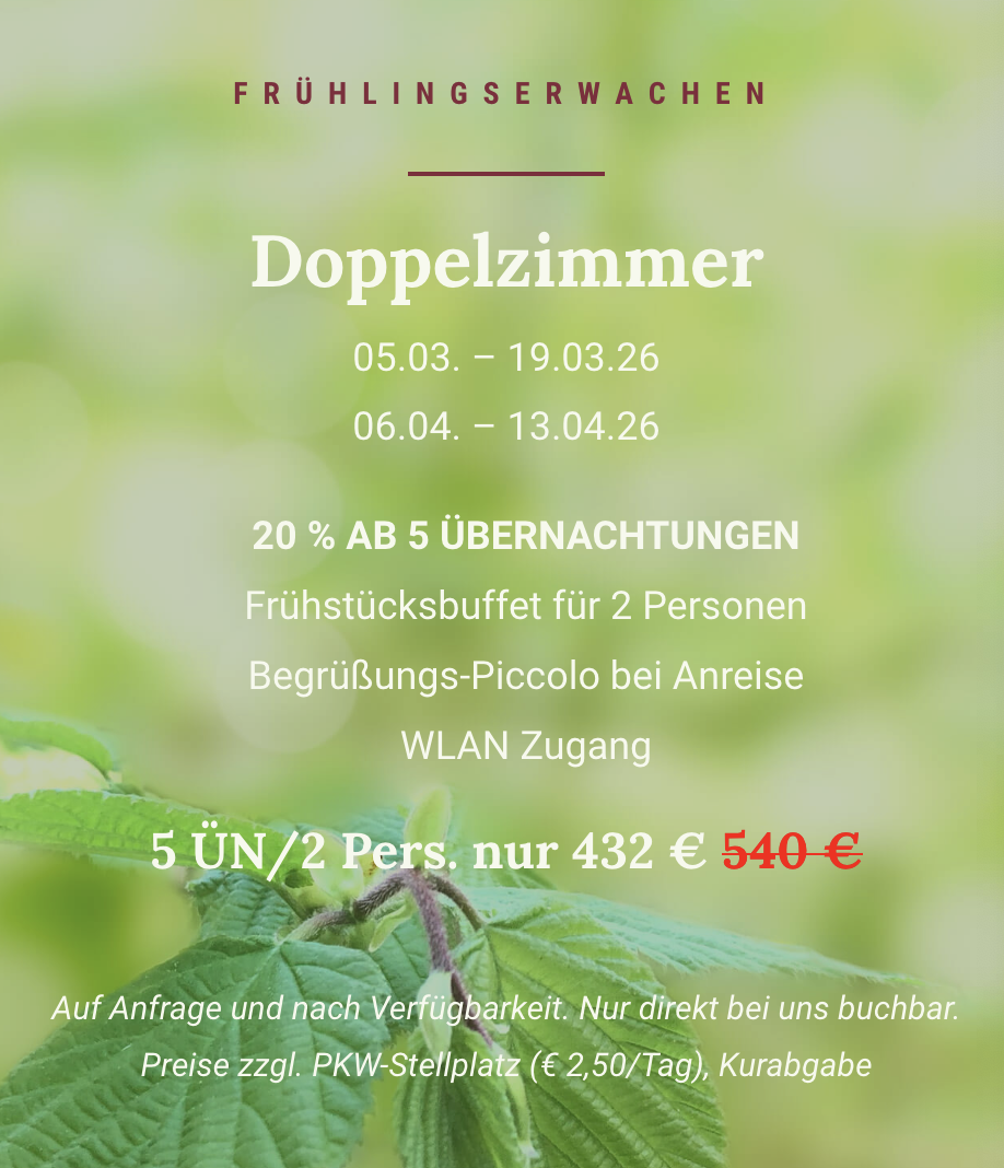 Angebot Frühjahr