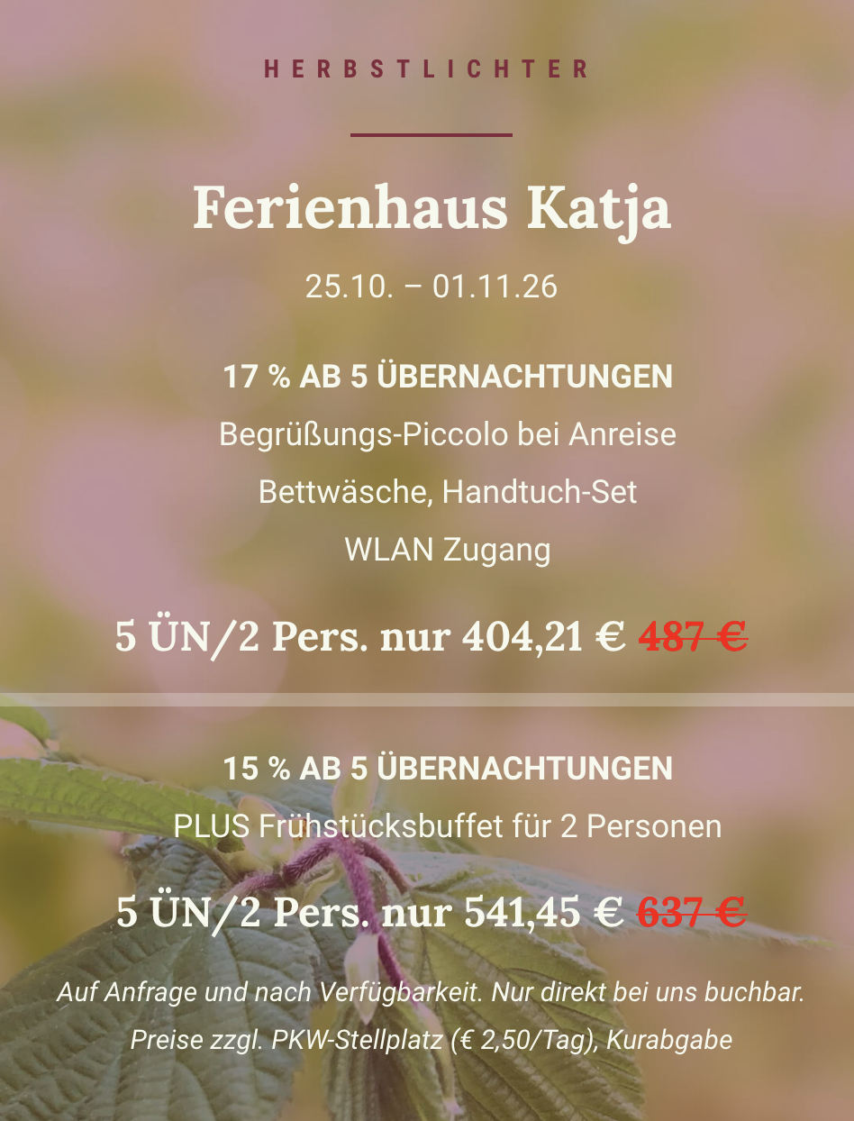 Angebot Herbst