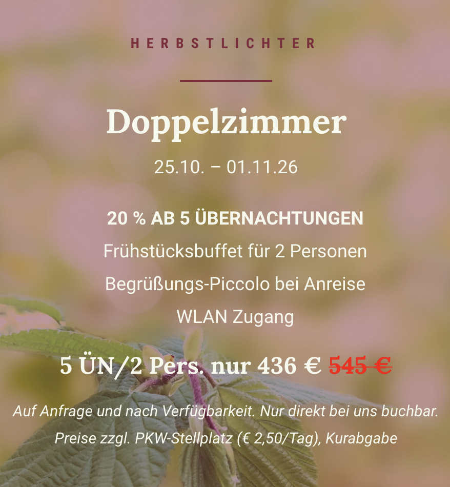 Angebot Herbst 2026