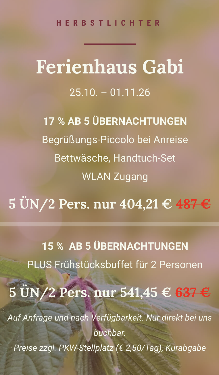 Ferienhaus Gabi Herbst